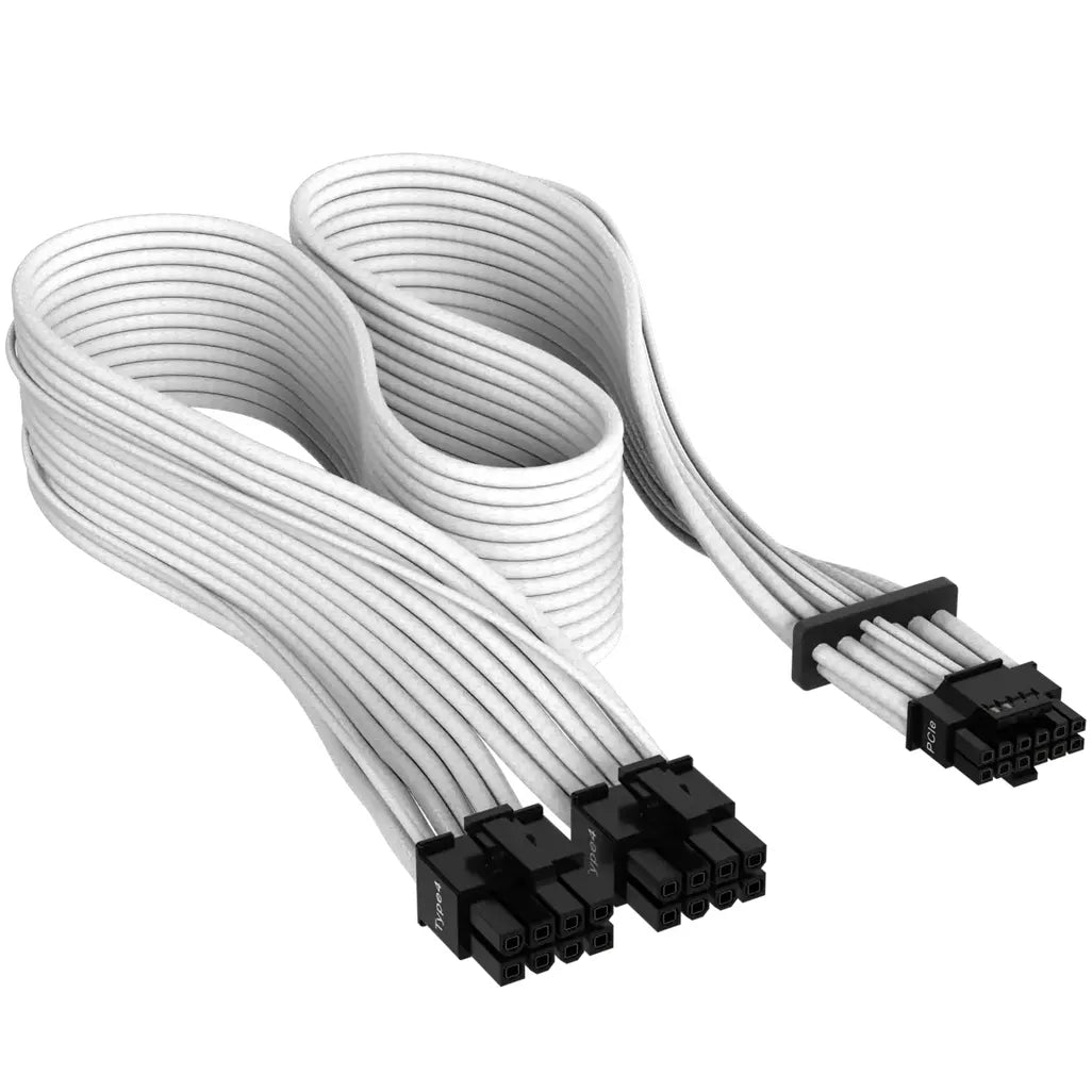 Corsair CP-8920332, 12VHPWR, Straight, Straight, White, 1 pc(s)