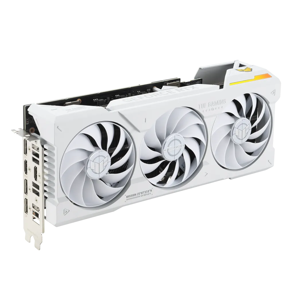 ASUS TUF Gaming TUF-RTX4070TIS-O16G-WHITE-GAMING, GeForce RTX 4070 Ti SUPER, 16 GB, GDDR6X, 256 bit, 7680 x 4320 pixels, PCI Express 4.0