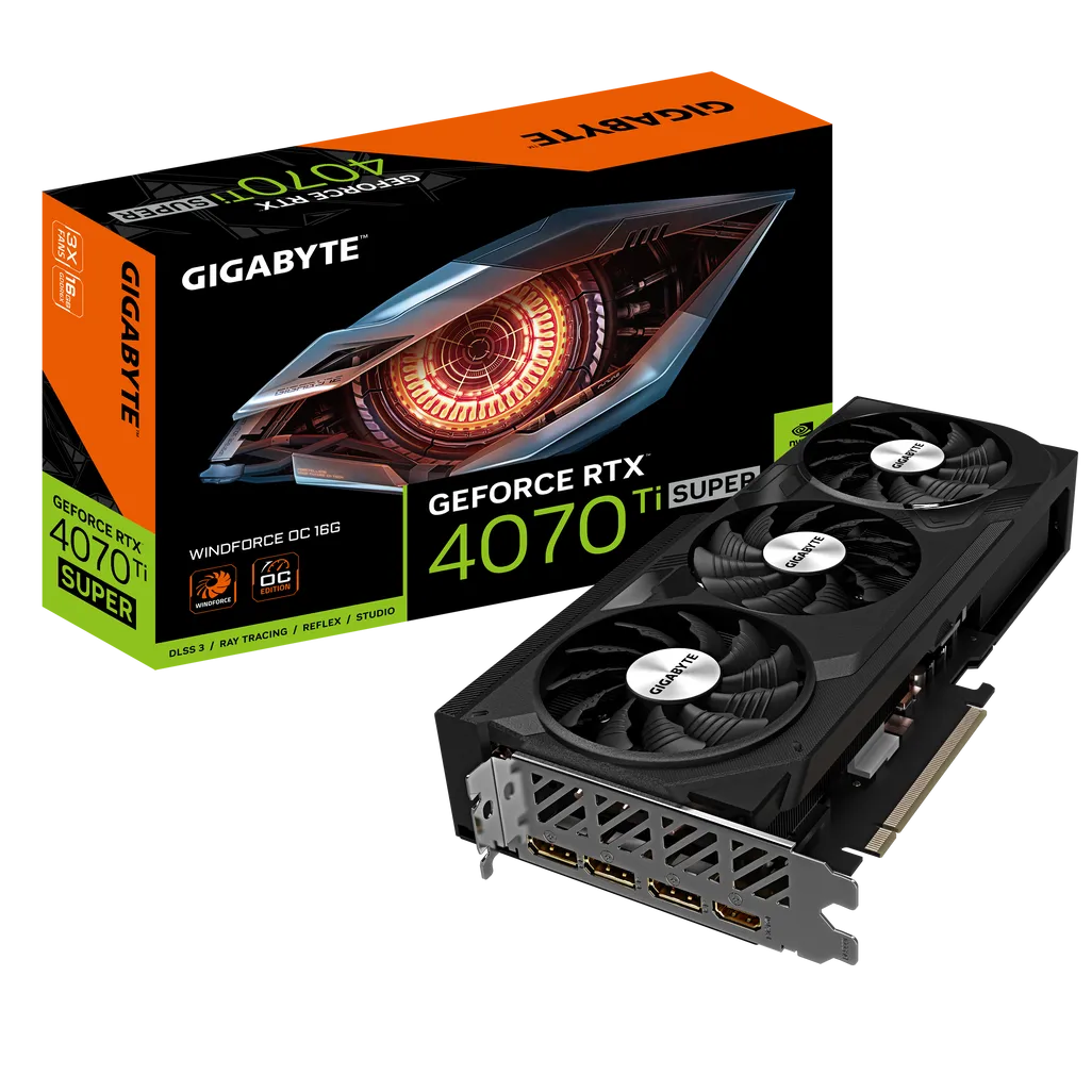 GIGABYTE GeForce RTX 4070 Ti SUPER WINDFORCE OC 16G