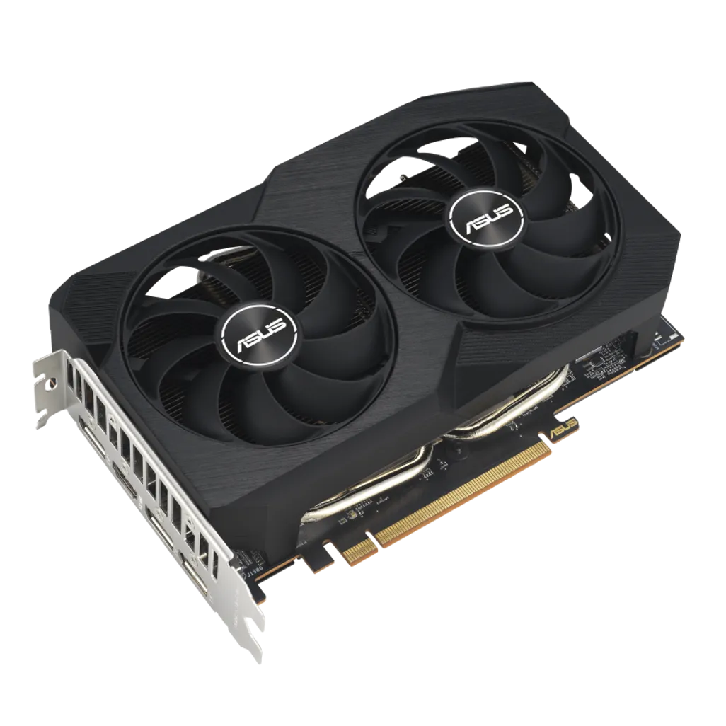 ASUS Dual -RX7600-O8G-V2, Radeon RX 7600, 8 GB, GDDR6, 128 bit, 7680 x 4320 pixels, PCI Express 4.0