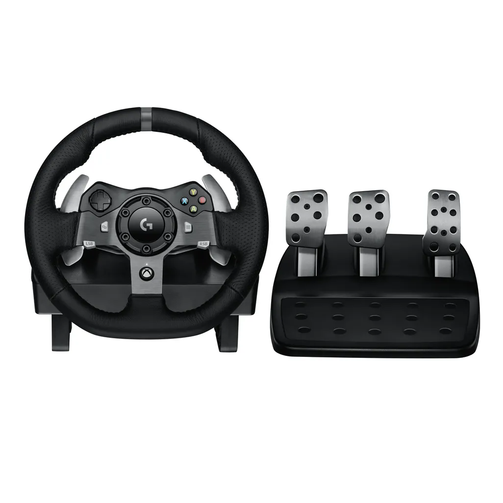 Logitech G G920 Driving Force Racing Wheel, Steering wheel + Pedals, PC, Xbox One, Xbox Series S, Xbox Series X, D-pad, Analogue / Digital, Wired, USB 2.0