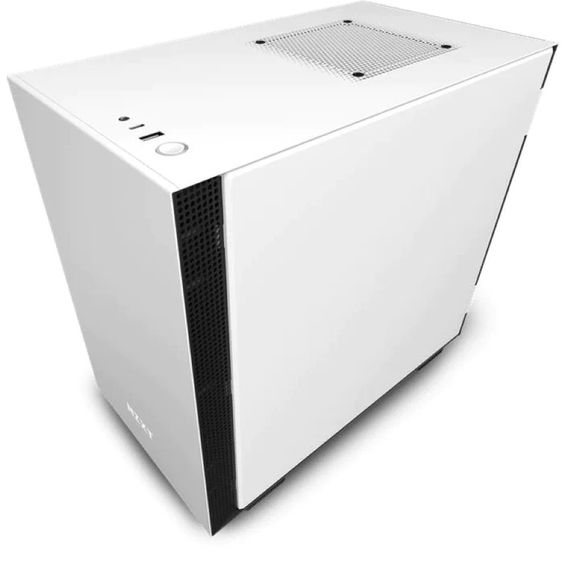 NZXT H210i Mini-ITX PC Case with Lighting and Fan control White-Black CA-H210I-W1