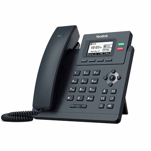 Yealink 10/100 desktop IP phone, excludes PSU