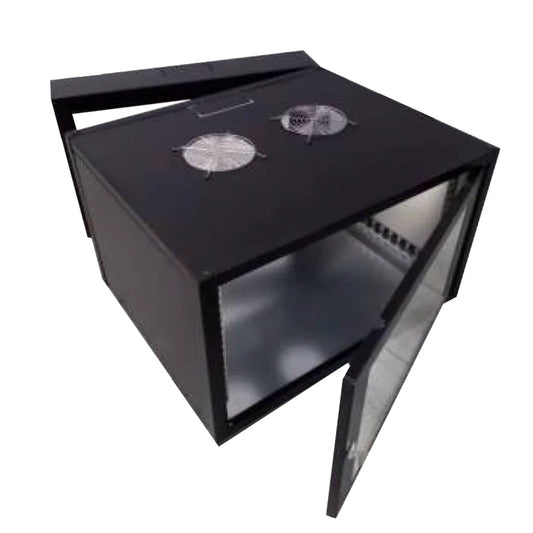 RCT Cabinet Wallmount PC 12U 600Wx450D; Glass Door;50kg load