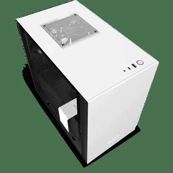 NZXT H210i Mini-ITX PC Case with Lighting and Fan control White-Black CA-H210I-W1