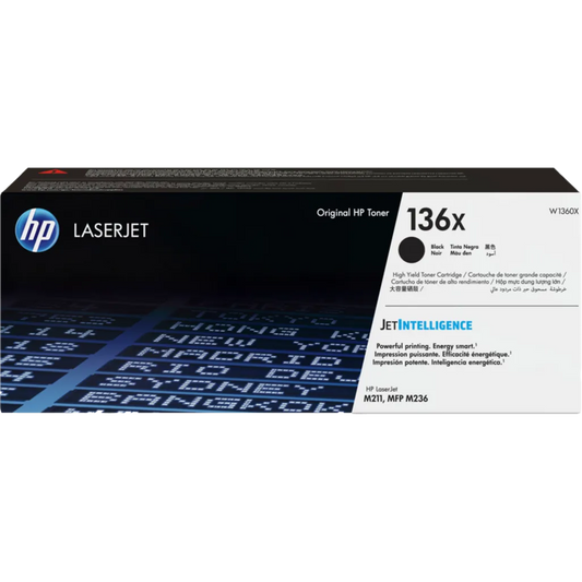 HP 136X BLACK ORIGINAL LASERJET TONER CARTRIDGE