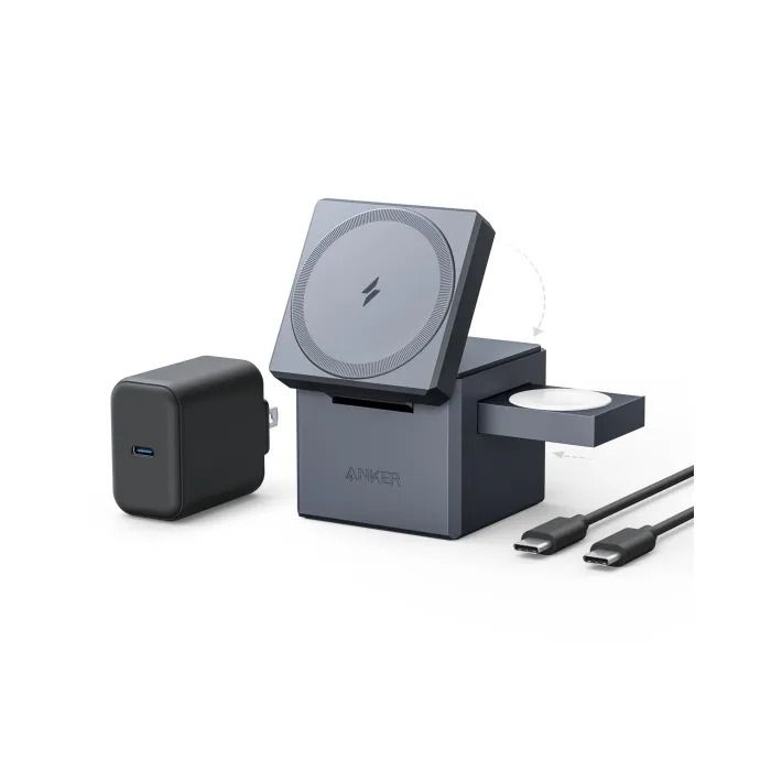 Anker 3-in-1 Cube with MagSafe - Gray