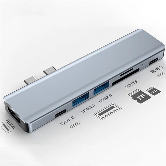 7 in 1 USB -C Hub For Macbook Pro\ Macbook Air