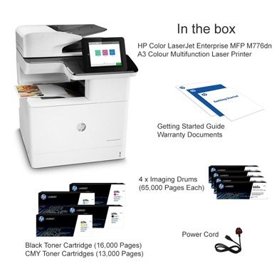 HP LaserJet Enterprise 700 colour MFP M776DN A3 Colour Multifunction Laser Printer  | Print/Scan/Copy