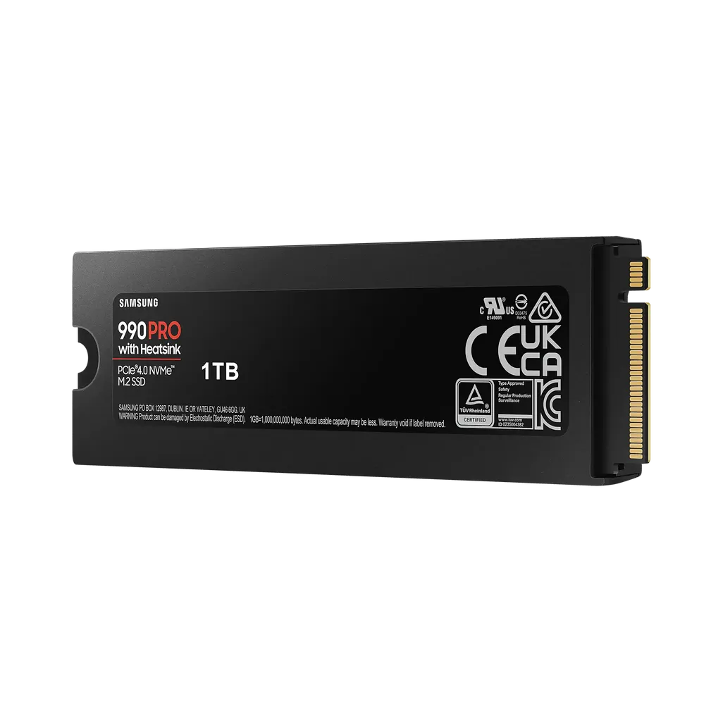 SAMSUNG 990 PRO 1 TB NVME SSD W/HEATSINK