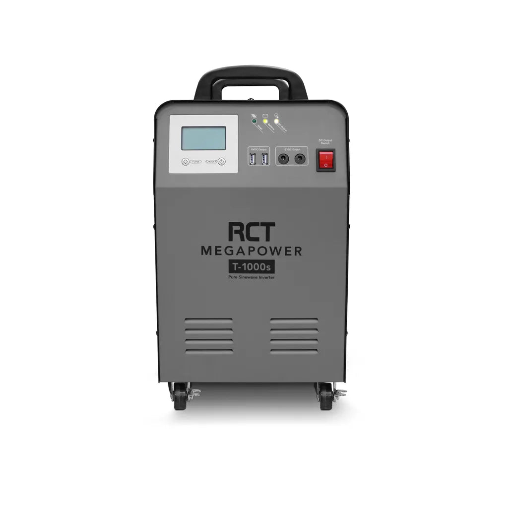 RCT MEGAPOWER 1KVA/1000W INVERTER TROLLEY WITH 1 X 100AH GEL BATTERY (Warranty Electronics- 1 year; Batteries 6 Month)