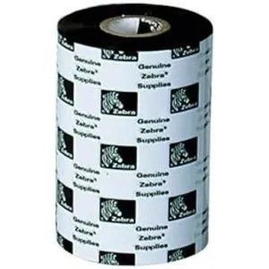 Zebra Wax/Resin Ribbon; 110mmx300m (4.33inx984ft); 3200; High Performance; 25mm (1in) core; 6/box