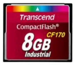 TRANSCEND 8GB CF170 INDUSTRIAL GRADE CF CARD - MLC