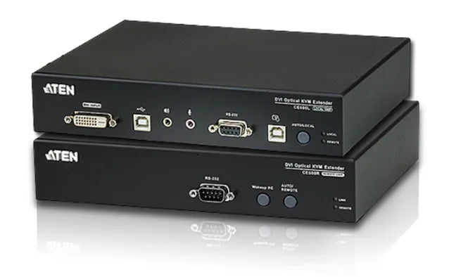 ATEN USB DVI Single Link Optical Console Extender w/ audio up to 12 miles (20km)/W/(EU/OUT) ADP. ATEN.