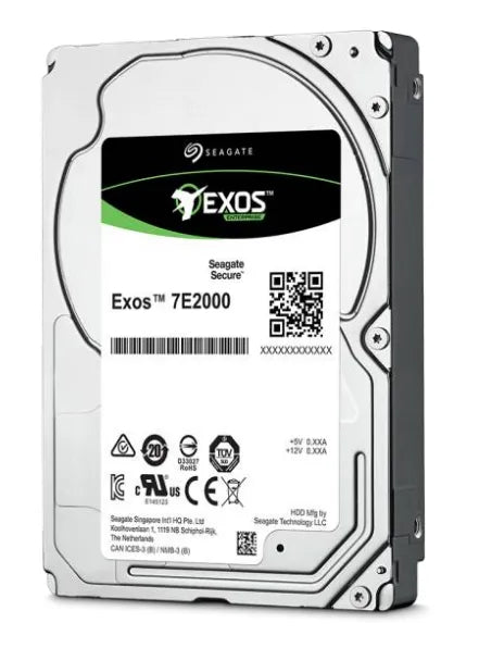 Seagate Exos 7E2000 2TB 512e SAS 2.5'' Drive; 12GB/s Interface; RPM7200; 128MB cache