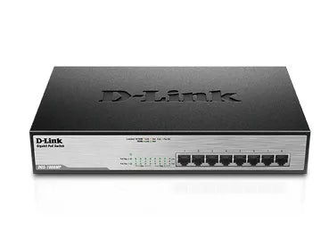 D-Link 8-Ports 10/100/1000Mbps Unmanaged Gigabit Switch (Metal Case; 8 x POE ports)