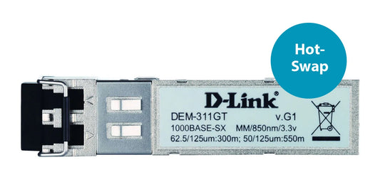 D-LINK 1 PORT GBIC SX MULTI-MODE FIBER MODULE 550M