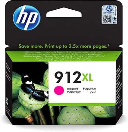 HP 912XL High Yield Magenta Original Ink Cartridge;~825 pages