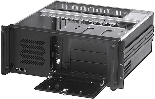 RCT - 4U 450MM DEEP RACKMOUNT CHASSIS E-ATX NO PSU; 3 x ODD Bays  Up to 7 x 3.5'' Bays if ATX Board installed - Low Cooler Hight