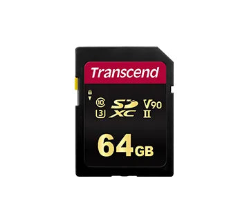 TRANSCEND 700S 64GB UHS-II U3 V90 CLASS 10 SDXC CARD - MLC