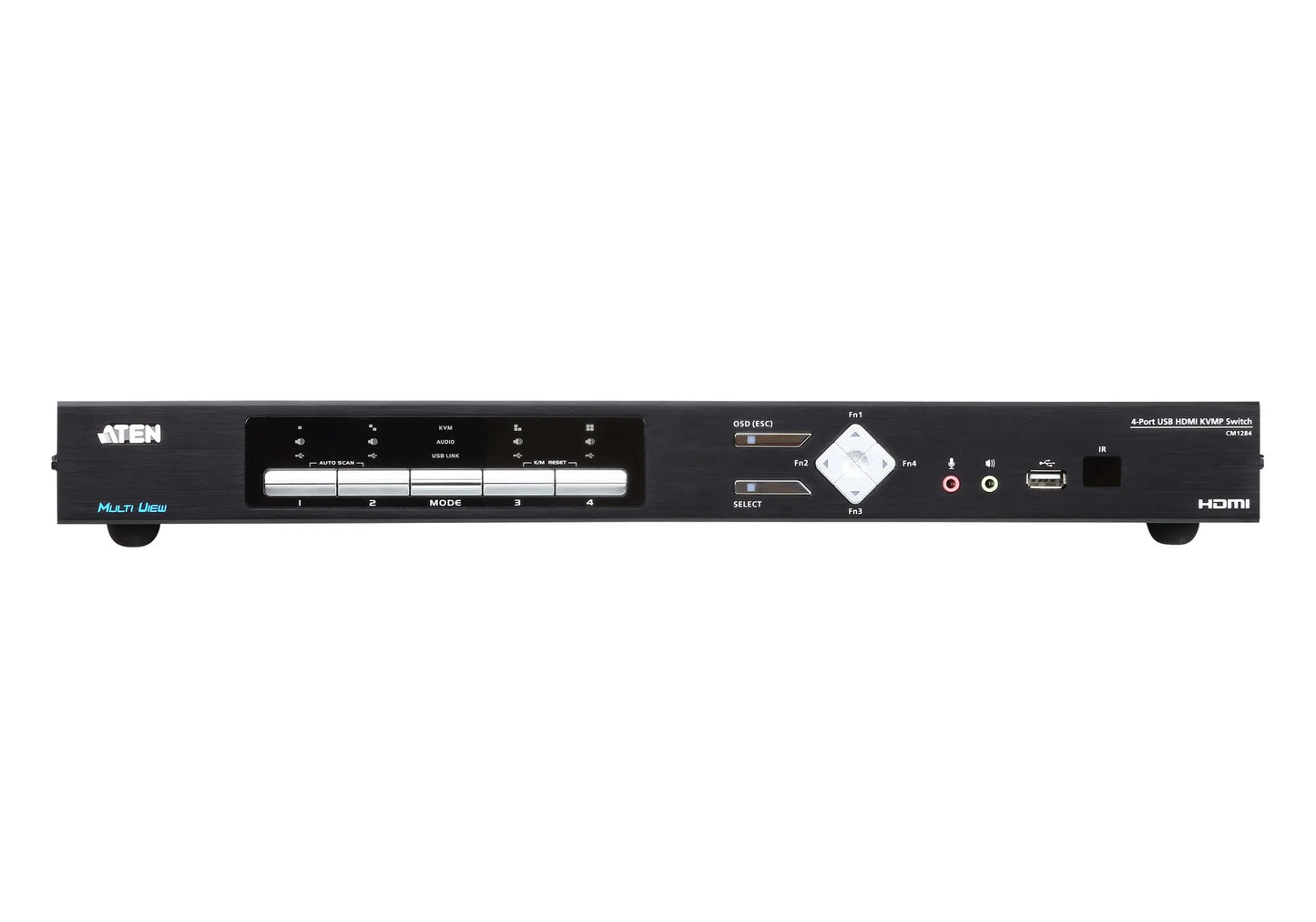 ATEN 4-Port USB HDMI Multi-View KVMP Switch. (inlc. cables & Rack kit)