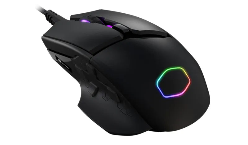 Cooler Master MM830; Optical Gaming Sensor; Right Handed Mouse; D-Pad Built into Thumb Grip; Customizable OLED panel; 4 Zone RGB