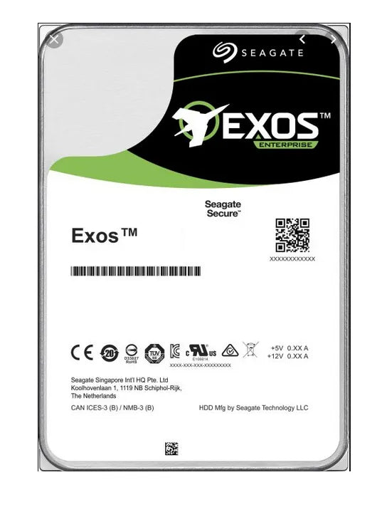 Seagate Exos X16 16TB HDD; 3.5''; SAS Fast Format 512e/4Kn; RPM 7200