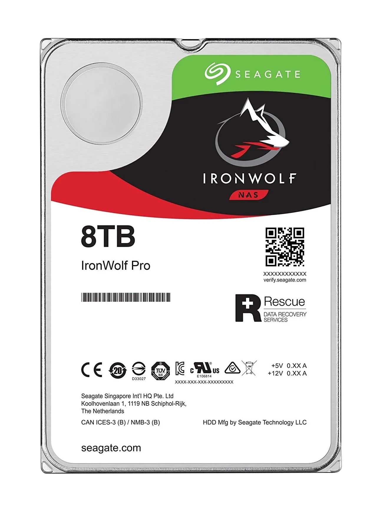 Seagate Ironwolf Pro 8TB 3.5''; 6GB/s; 2566MB Cache; RPM 7200 SATA