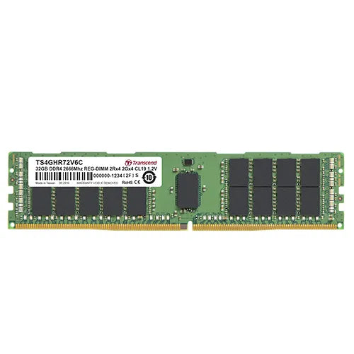 TRANSCEND 32GB DDR4-2666 REGISTERED ECC DIMM 2RX4 2GX4