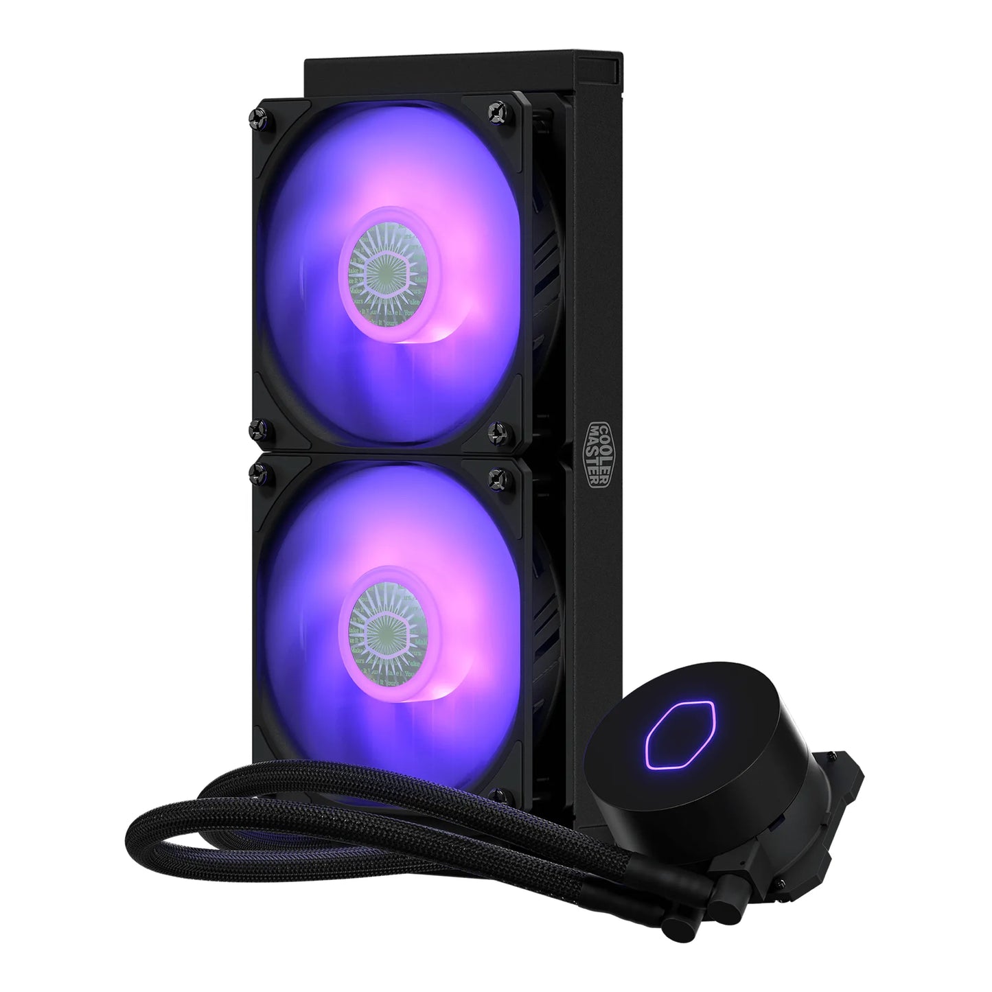 Cooler Master MasterLiquid ML240L V2 RGB Liquid Cooler; 240mm Radiator; 2x 120mm AirBalance RGB Fan; RGB Controller Included