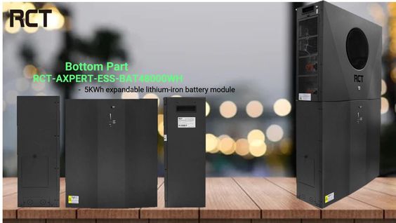 RCT AXPERT ESS 8KVA/KW ENERGY STORAGE SYSTEM with 4.8KWH internal battery