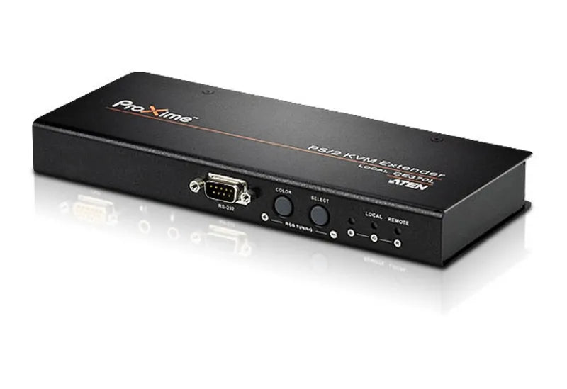 ATEN Cat5 PS2 VGA Console Extender with Audio and Serial Support up to 500ft.  -  TAA Compliant /W/(US/EU/OUT) ADP. ATEN