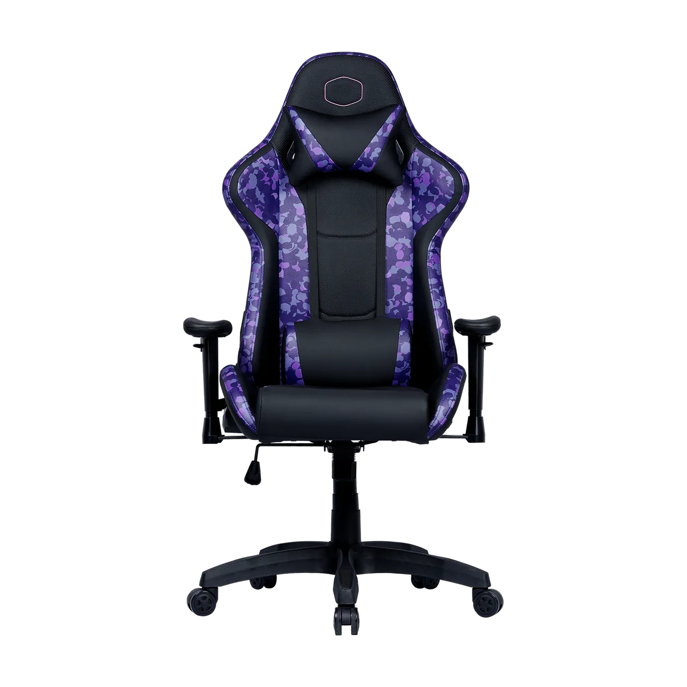 Cooler Master Caliber R1S Gaming Chair; Purple Camo; Recline; Height Adjust; Head and Lumbar Pillows; Premium Materials; Ergo