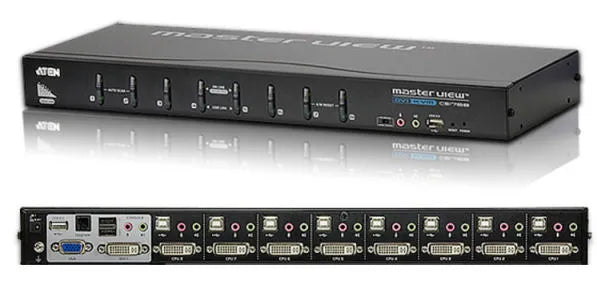 8-port DVI USB KVM with Audio Support - TAA Compliant8-Port USB DVI/Audio KVMP Switch/W/(US/EU/OUT) ADP. ATEN