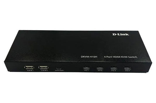 4-Port HDMI KVM switch; 4x HDMI ports; 4x USB Type-B ports; Switching buttons on front panel; HDMI 2.0 HDCP 2.2; Resolution up t