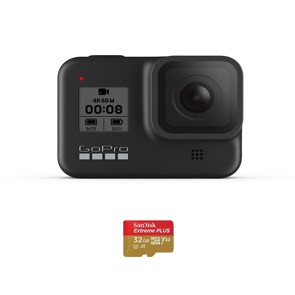 Gopro Camera Hero8 Black Speciality Bundle With Sd Card