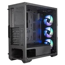 Cooler Master Masterbox TD500 Crystal ATX; Crystalline Tempered Glass;Triple ARGB Fans; Dual 360mm Radiator Support; Diamond Cut