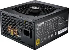 Cooler Master V Gold 750W ATX PSU; 80+ Gold; Fully Modular; 16 AWG PCI-e cables; Japanese capacitors; 10 Year Warranty