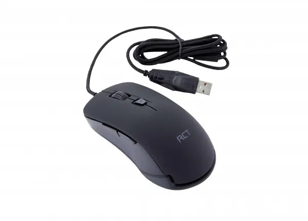 RCT CT12 Optical USB Mouse Black 3200 DPI