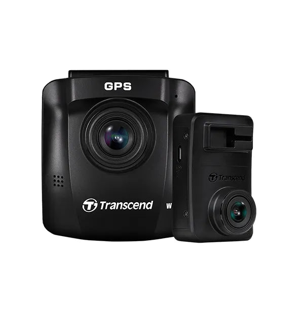 Transcend DP620 Dual Camera Dashcam including TS-DP250A-32G & TS-DP10A-32G