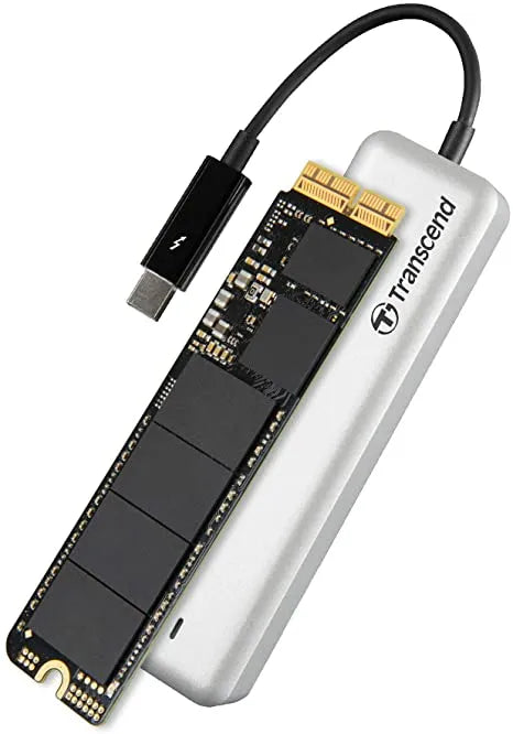 TRANSCEND 240GB JETDRIVE 825 PCI-E SSD UPGRADE KITS FOR MAC WITH PCI-E THUNDERBOLT ENCLOSURE.