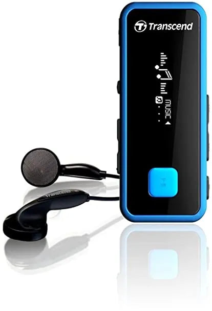 TRANSCEND 8GB MP350 RUGGED SERIES MP3 PLAYER - BLUE